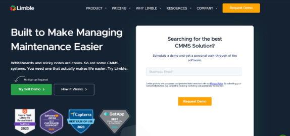 limble cmms website